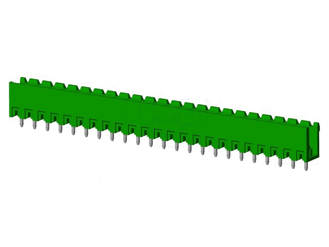 Connector: ontkoppelbare terminal strip; contact; mannelijk Connector: ontkoppelbare terminal strip; contact; mannelijk